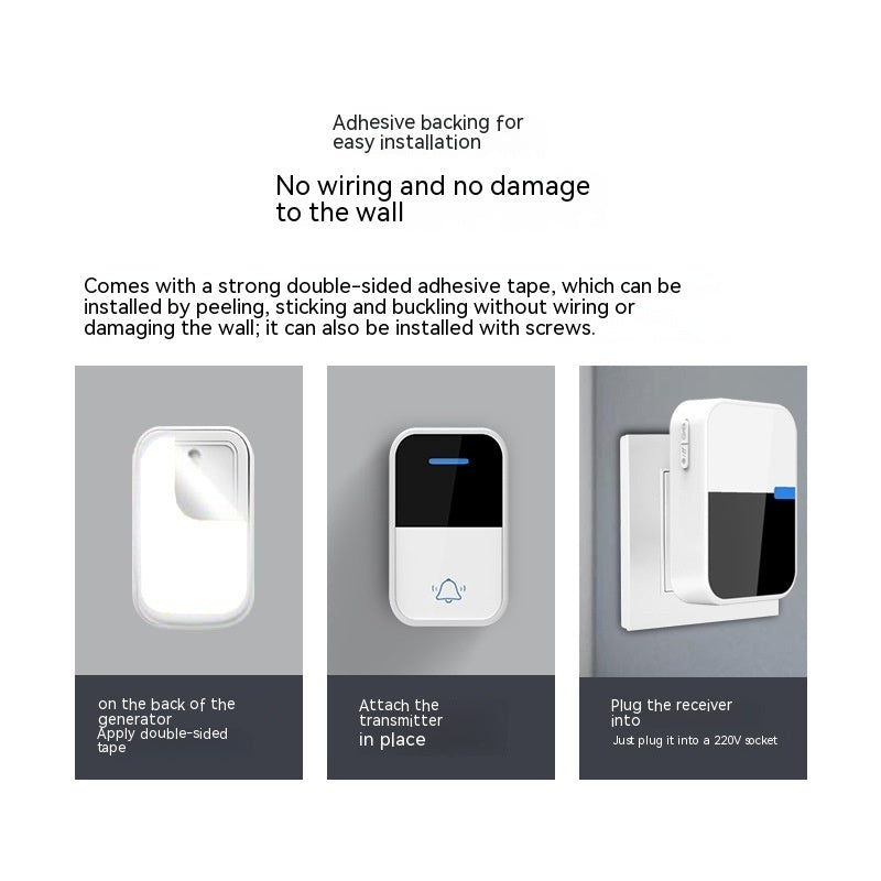 Self-generating Wireless Doorbell - LAFleur