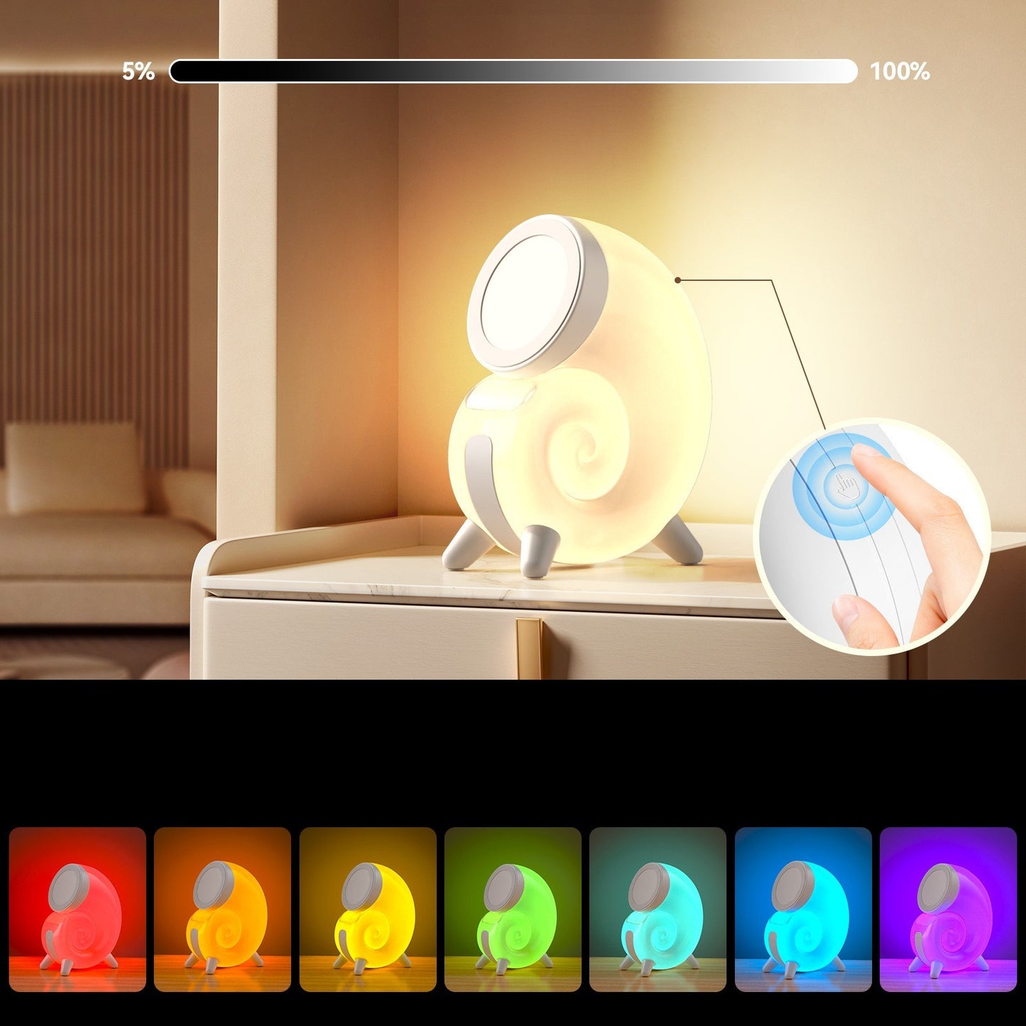 Wireless Conch Night Lamp Charger - LAFleur